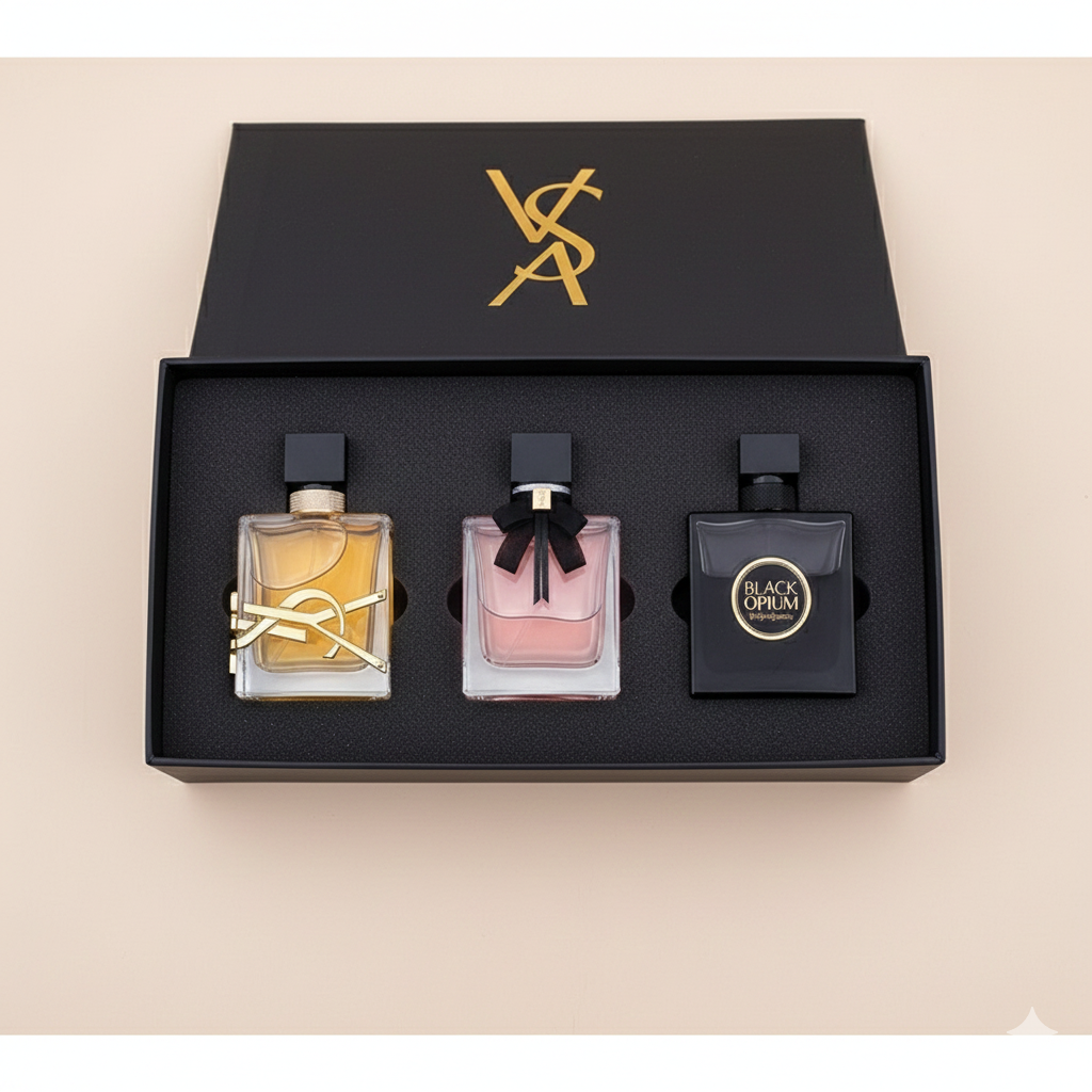 Conjuntos de 3 fragancias para mujer tipo YSL caja negro