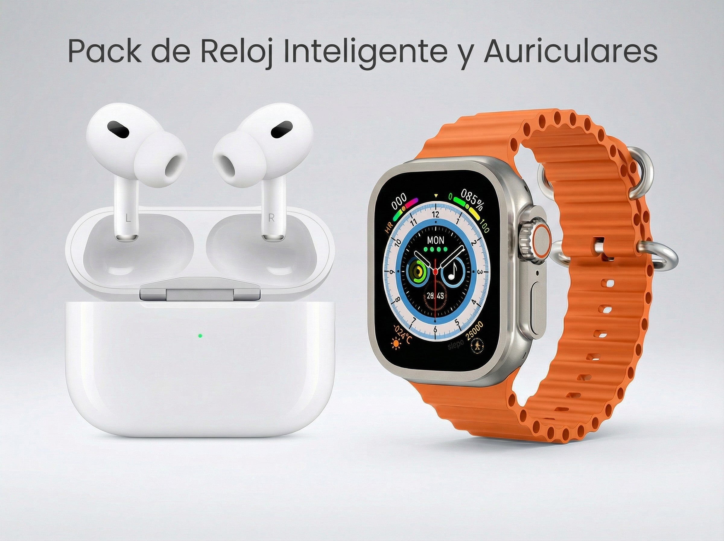 Pack Smartwatch Ultra Pro 2 + Auriculares Inalámbricos 2ª generación